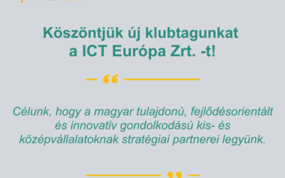 Köszöntjük új klubtagunkat az ICT Európa Zrt.-t